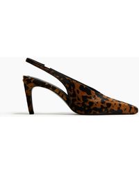 H&M - Hohe Slingpumps aus Leder - Lyst