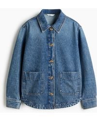 H&M - Shacket aus Denim - Lyst