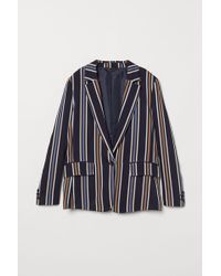 H&M Striped Jacket - Blue