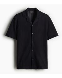 H&M - Freizeithemd aus Strukturstrick in Regular Fit - Lyst