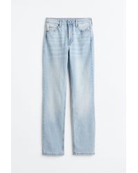 H&M - Vintage Straight High Jeans - Lyst