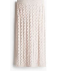 H&M - Kabelgebreide Rok - Lyst