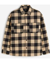 H&M - Wattiertes Overshirt in Loose Fit - Lyst