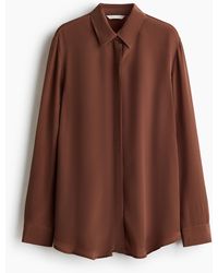 H&M - Overhemdblouse Van Viscose - Lyst