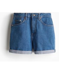 H&M - Mom Ultra High Denim Short - Lyst
