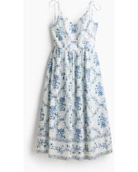 H&M - Flared-skirt Strappy Dress - Lyst