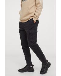 black h&m cargo pants