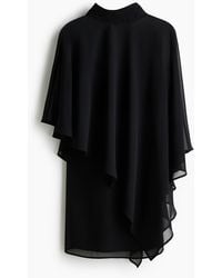 H&M - Kleid mit Cape - Lyst