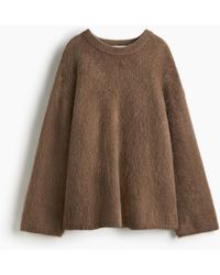 Pull H&M En Laine Et Mohair – Taille S – Couleur Beige Marron – Occasion En Très Bon état
