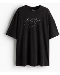 H&M - T-shirt oversize imprimé - Lyst