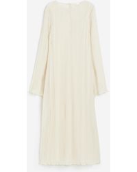 H&M - Kleid aus Crinklestoff - Lyst