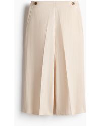 H&M - Culotte Van Twill Met Knopen - Lyst