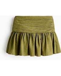 H&M - Minirok Met Ingerimpelde Pas - Lyst