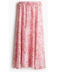 H&M - Maxijupe mit Volantbesatz - Lyst