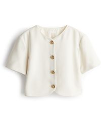 H&M - Cropped Bluse - Lyst