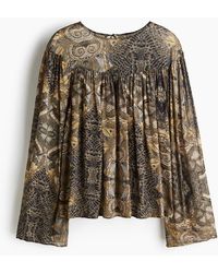 H&M - Gemusterte Bluse - Lyst