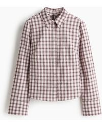H&M - Popeline Overhemdblouse - Lyst