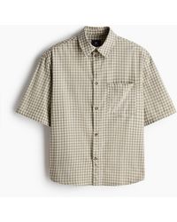 H&M - Kurzarmhemd aus Baumwolle in Relaxed Fit - Lyst
