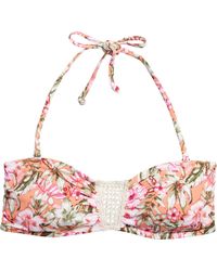H&M Bandeau-Bikinitop - Weiß