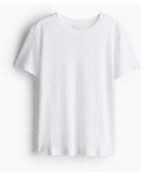 H&M - T-Shirt aus Leinen - Lyst