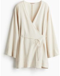 H&M - Ochtendjas Van Linnenmix - Lyst