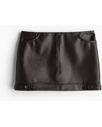 H&M - Minirok Met Coating - Lyst