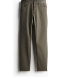 H&M - Katoenen Twill Broek - Lyst