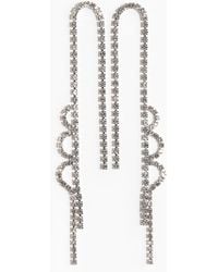 H&M - Boucles D'Oreilles Avec Chaînes À Strass - Lyst