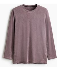 H&M - Langarm-Sportshirt mit DryMoveTM in Regular Fit - Lyst