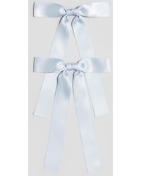 H&M - Lot De 2 Barrettes Avec Naud - Lyst