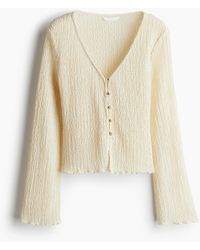H&M - Jerseyshirt mit Struktur - Lyst