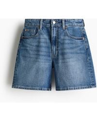 H&M - Denim Short - Lyst