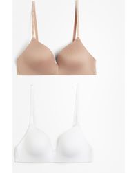 H&M - Set Van 2 Soft-bh's Van Microvezel - Lyst