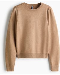 H&M - Pullover mit Puffärmeln - Lyst