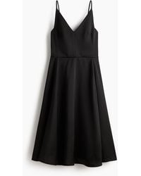 H&M - Strappy Jurk Met V-hals - Lyst
