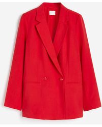 H&M - Double-breasted Blazer - Lyst