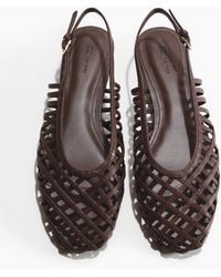 H&M - Slingpumps aus Leder - Lyst