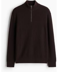 H&M - Pullover mit kurzem Zipper in Regular Fit - Lyst