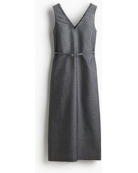 H&M - Kleid mit Gürtel - Lyst