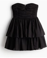 H&M - Ausgestelltes Bandeau-Kleid - Lyst