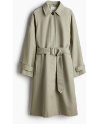 H&M - Car Coat mit Gürtel - Lyst