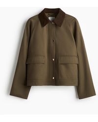 H&M - Jacke mit Cordkragen - Lyst