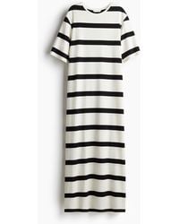 H&M - Langes T-Shirt-Kleid - Lyst