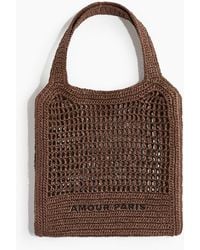 H&M - Tote Bag aus Stroh - Lyst