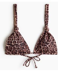 H&M - Padded Triangle Bikini Top - Lyst