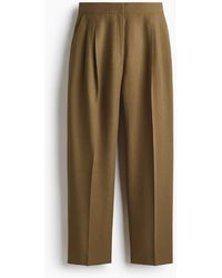 H&M - Twill Barrel-leg Broek - Lyst