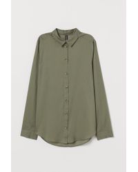 H&M Baumwollbluse - Grün
