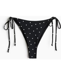 H&M - Bikinihose Brazilian zum Binden - Lyst