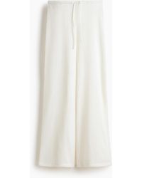 H&M - Gebreide Broek Met Drawstring - Lyst