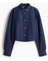 H&M - Hemdbluse aus Denim - Lyst